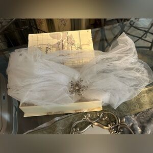 Wedding wrap with rhinestone star